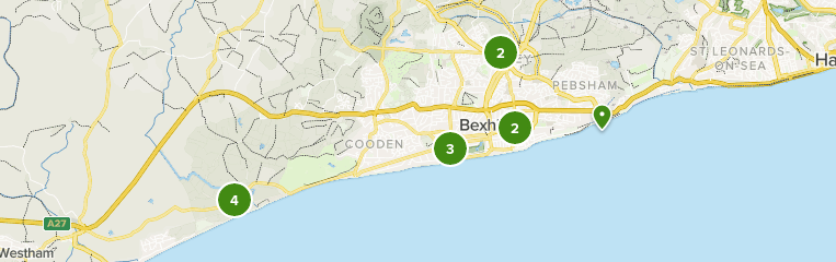 Map Of Bexhill Area Best 10 Trails And Hikes In Bexhill-On-Sea | Alltrails