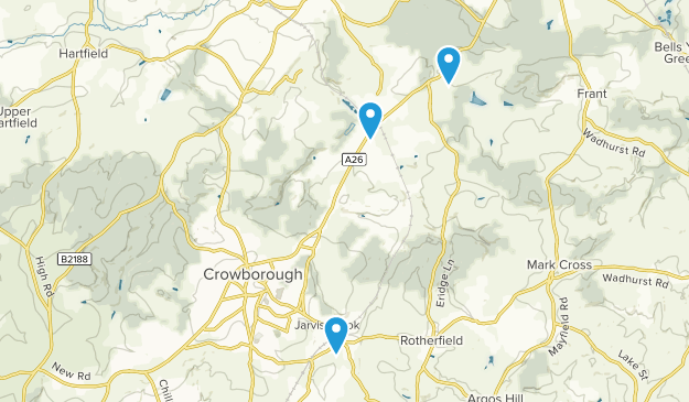 Crowborough, East Sussex Map