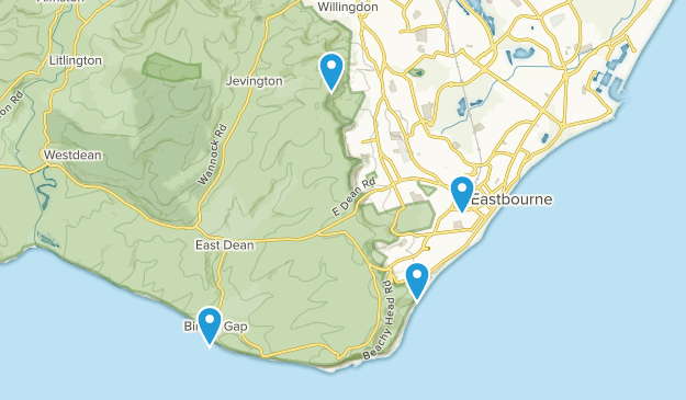 Eastbourne, East Sussex Map