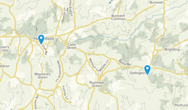 Heathfield, East Sussex Map