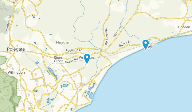 Pevensey, Sussex Oriental Map