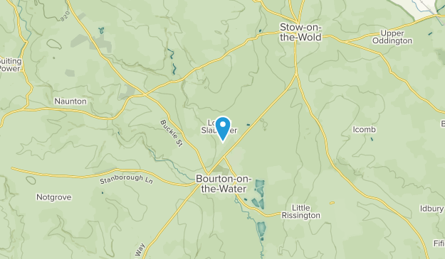 Bourton-on-the-Water, Gloucestershire Map