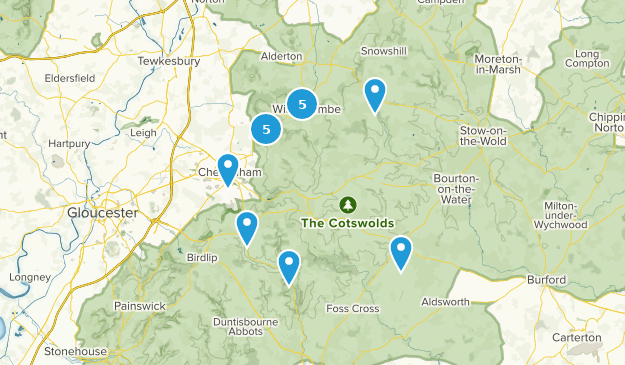 Cheltenham, Gloucestershire Map