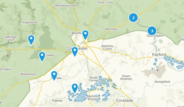 Cirencester Abbey, Gloucestershire Map