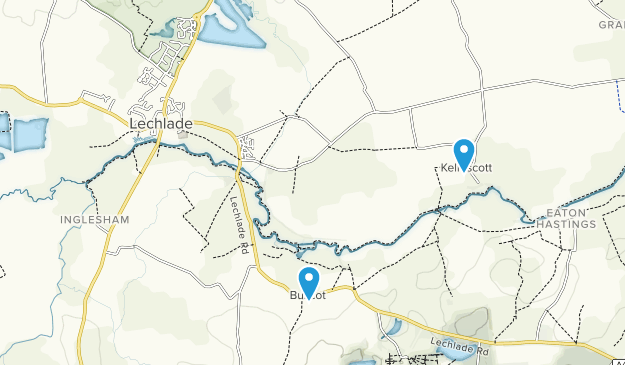 Lechlade, Gloucestershire Map