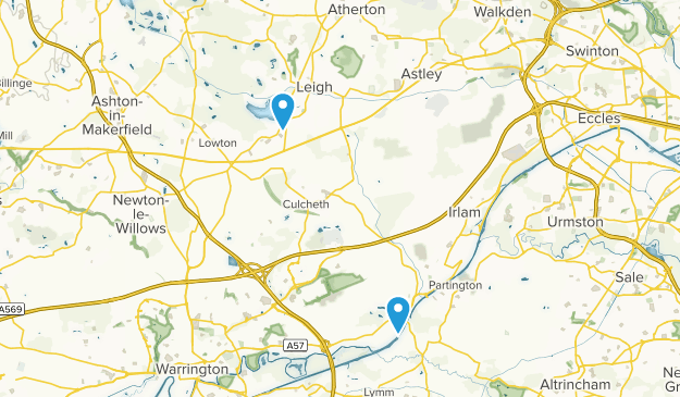Leigh, Gran Mánchester Map