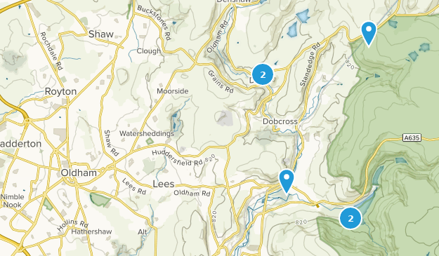 Oldham, Greater Manchester Map