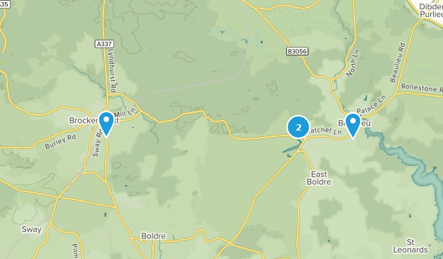 Brockenhurst, Hampshire Map