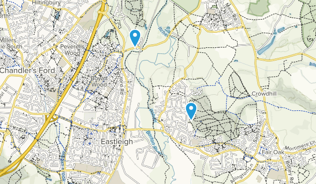 Eastleigh, Hampshire Map