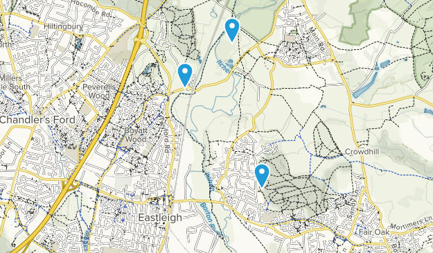 Eastleigh, Hampshire Map