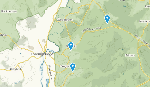 Fordingbridge, Hampshire Map