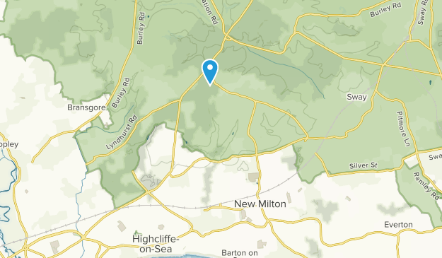 New Milton, Hampshire Map