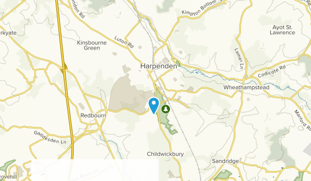 Harpenden, Hertfordshire Map
