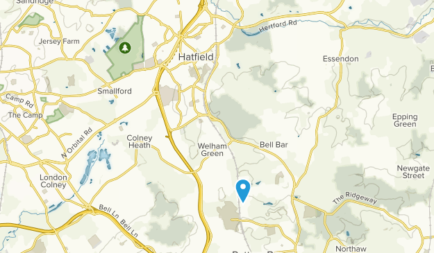 Hatfield, Hertfordshire Map