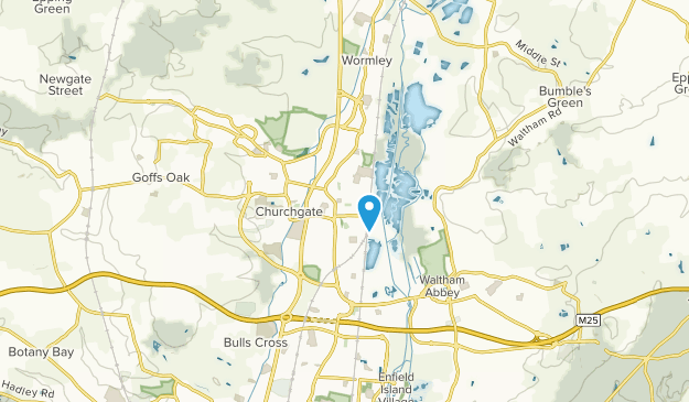 Waltham Cross, Hertfordshire Map