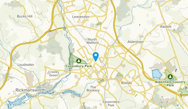 Watford, Hertfordshire Map