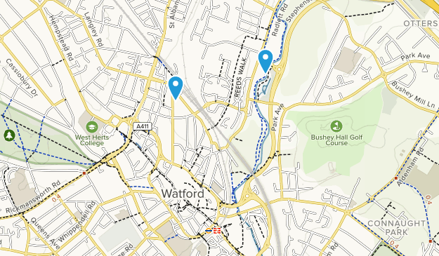 Watford, Hertfordshire Map