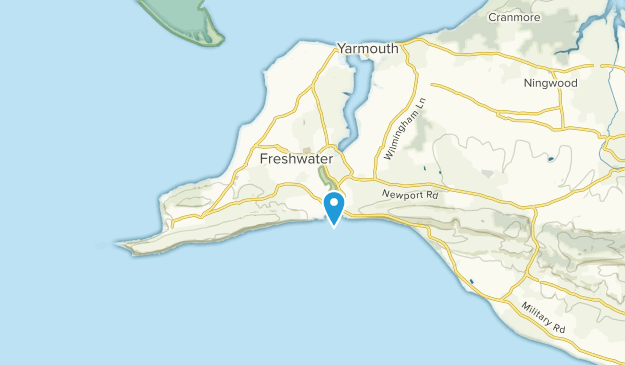 Freshwater, Isla de Wight Map