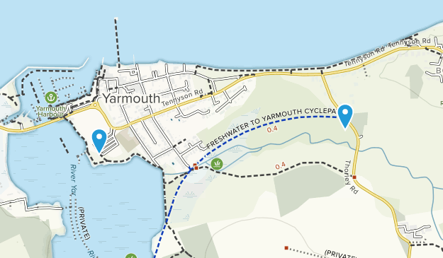 Yarmouth, île de Wight Map