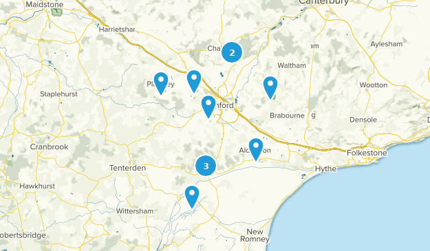Municipio de Ashford, Kent Map