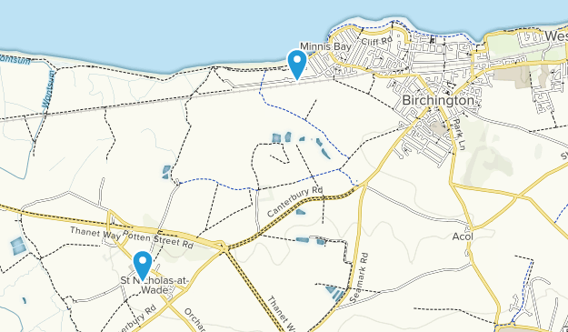 Birchington-on-Sea, Kent Map