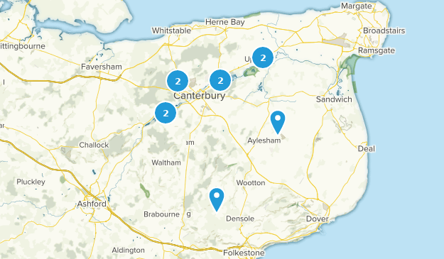 Canterbury, Kent Map