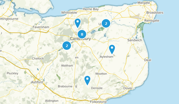Canterbury, Kent Map
