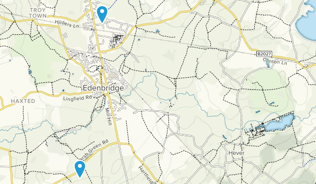Edenbridge, Kent Map