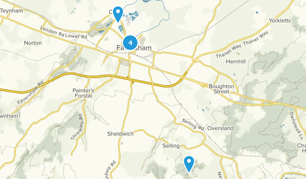 Faversham, Kent Map