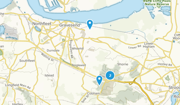 Gravesend, Kent Map
