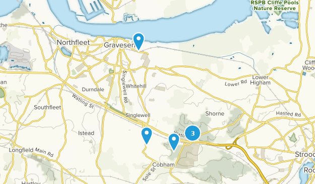 Gravesend, Kent Map