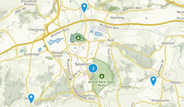 Sevenoaks, Kent Map