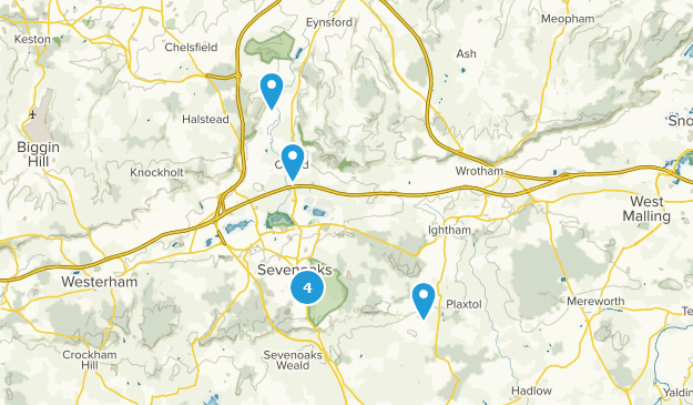 Sevenoaks, Kent Map