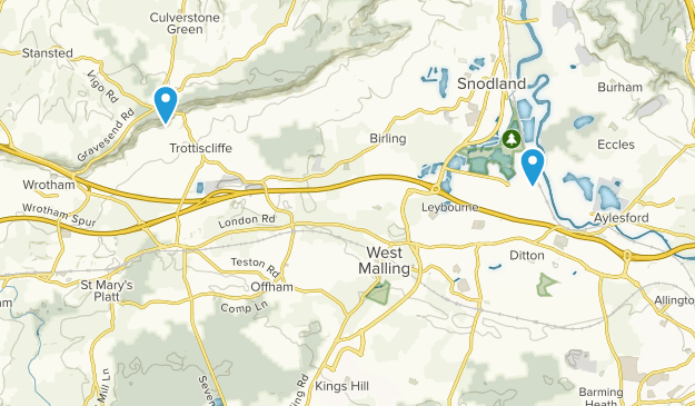 West Malling, Kent Map