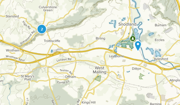 West Malling, Kent Map