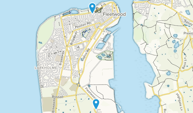 Fleetwood, Lancashire Map