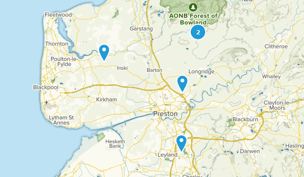 Preston, Lancashire Map