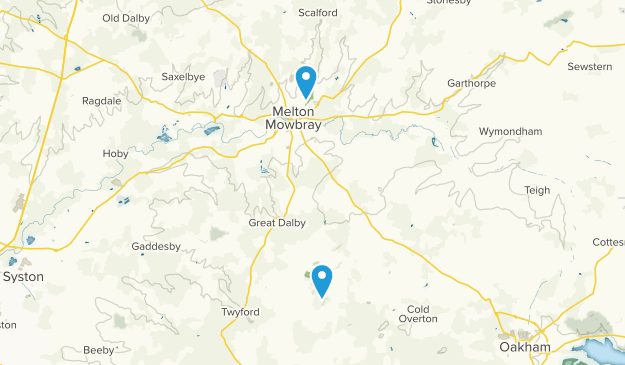 Melton Mowbray, Leicestershire Map