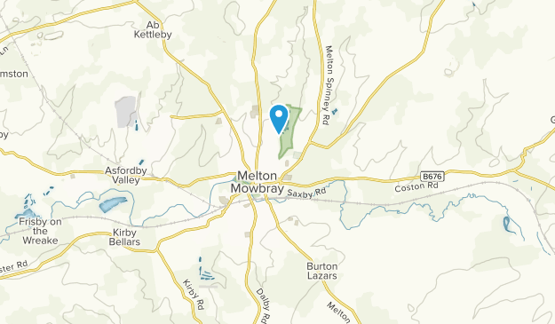 Melton Mowbray, Leicestershire Map