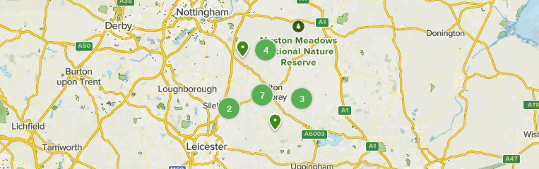 Melton Mowbray, Leicestershire: Mappa dei sentieri