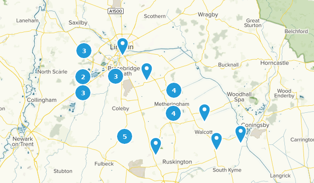 Lincoln, Lincolnshire Map