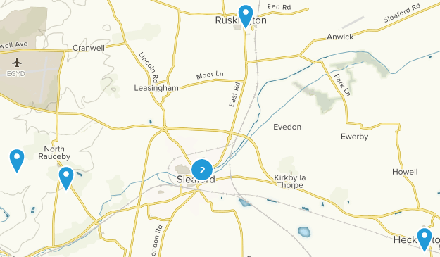 Sleaford, Lincolnshire Map