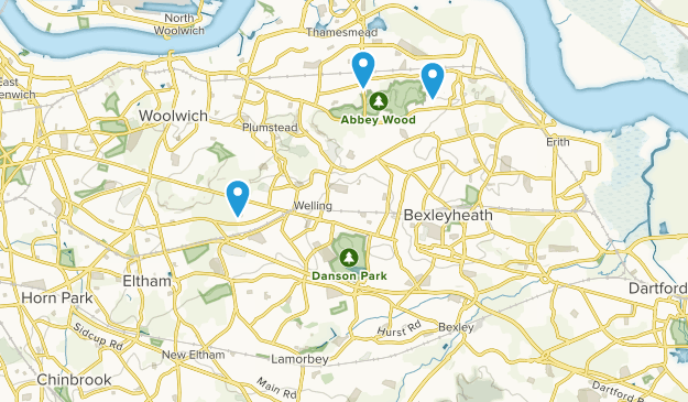 Bexley, London Map
