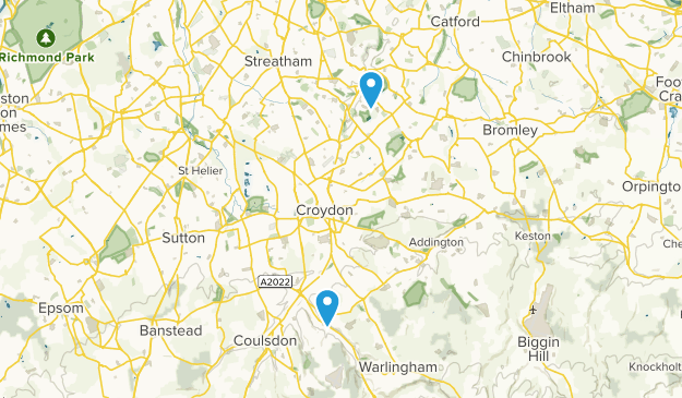 Croydon, London Map