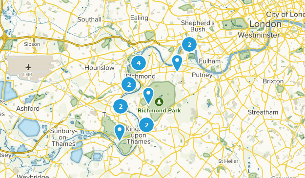 Richmond upon Thames, London Map
