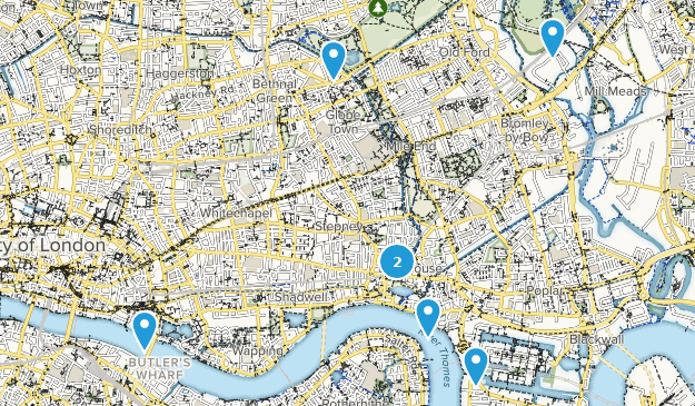Tower Hamlets, London Map