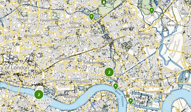 Tower Hamlets, London Map