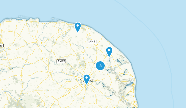 Norwich, Norfolk Map