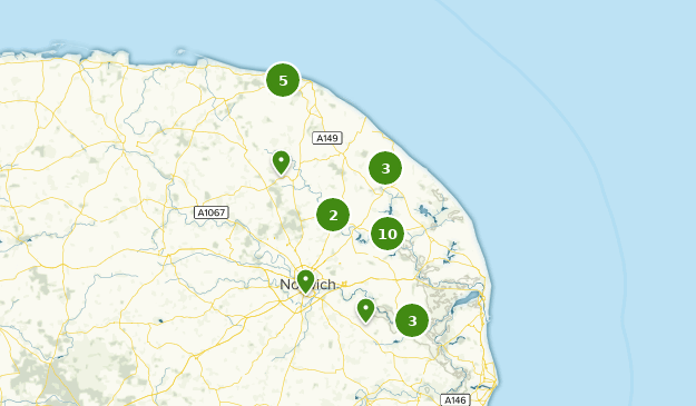 Norwich, Norfolk Map
