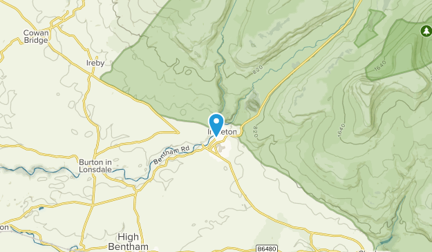 Ingleton, North Yorkshire Map